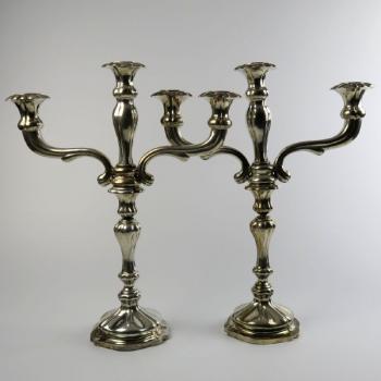 Pair of Silver Candelabra - Mayerhofer Klinkosch, Wien 1866 - 1866